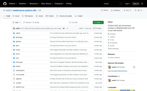 Webbrowser Python IDLE homepage preview