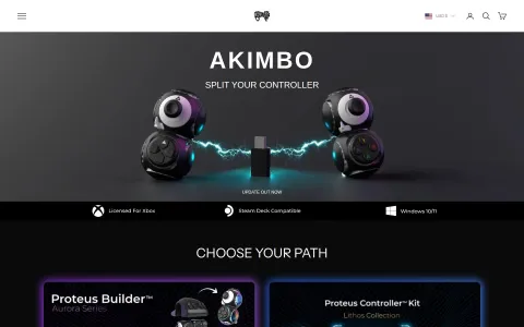 Proteus Controller homepage preview
