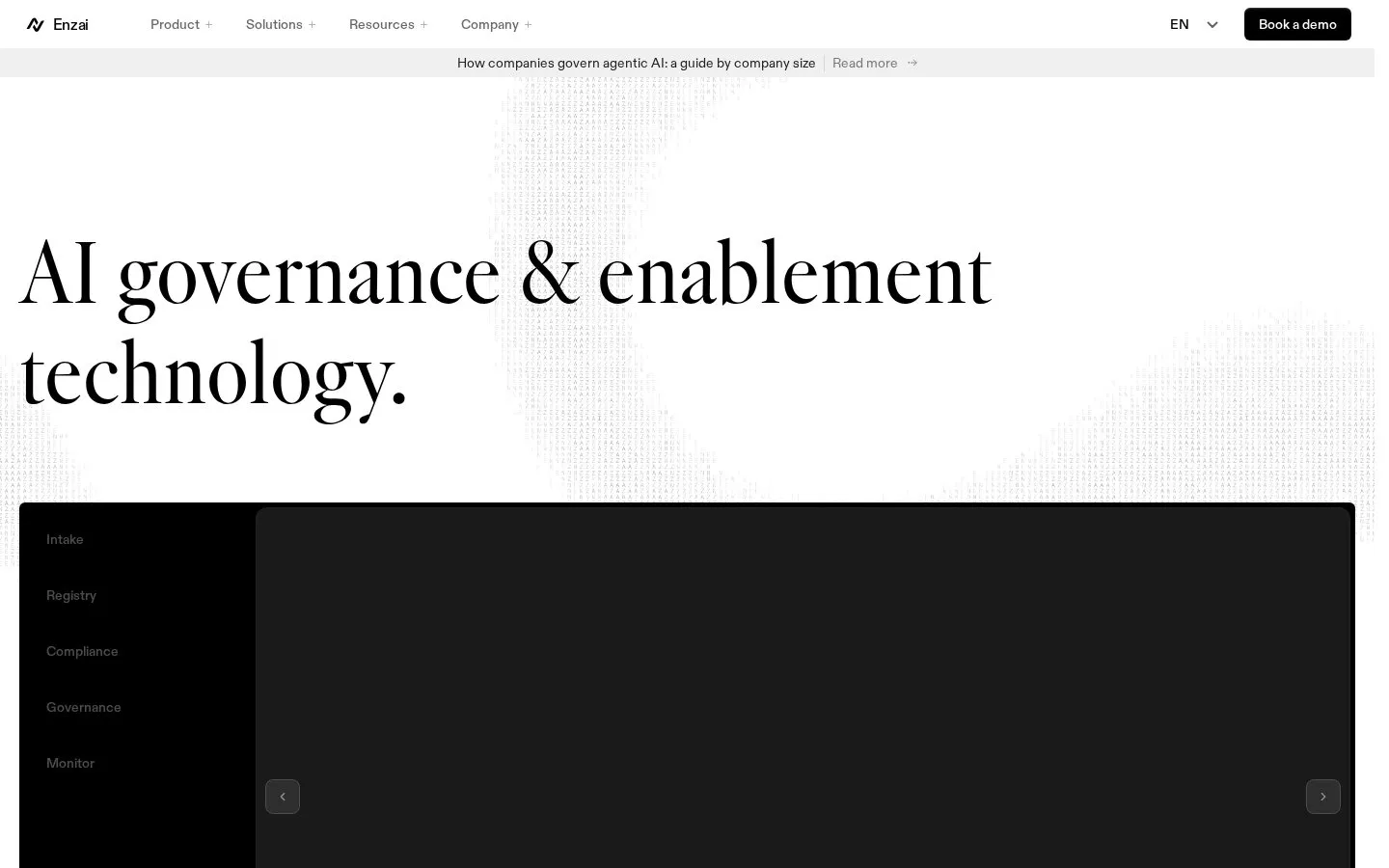 Enzai homepage