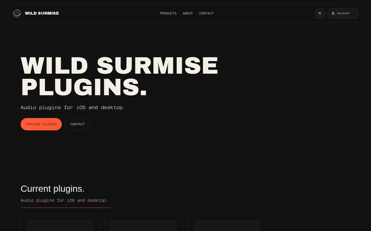 Wild Surmise homepage