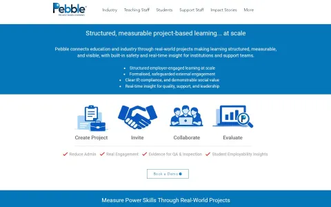 Pebble homepage preview