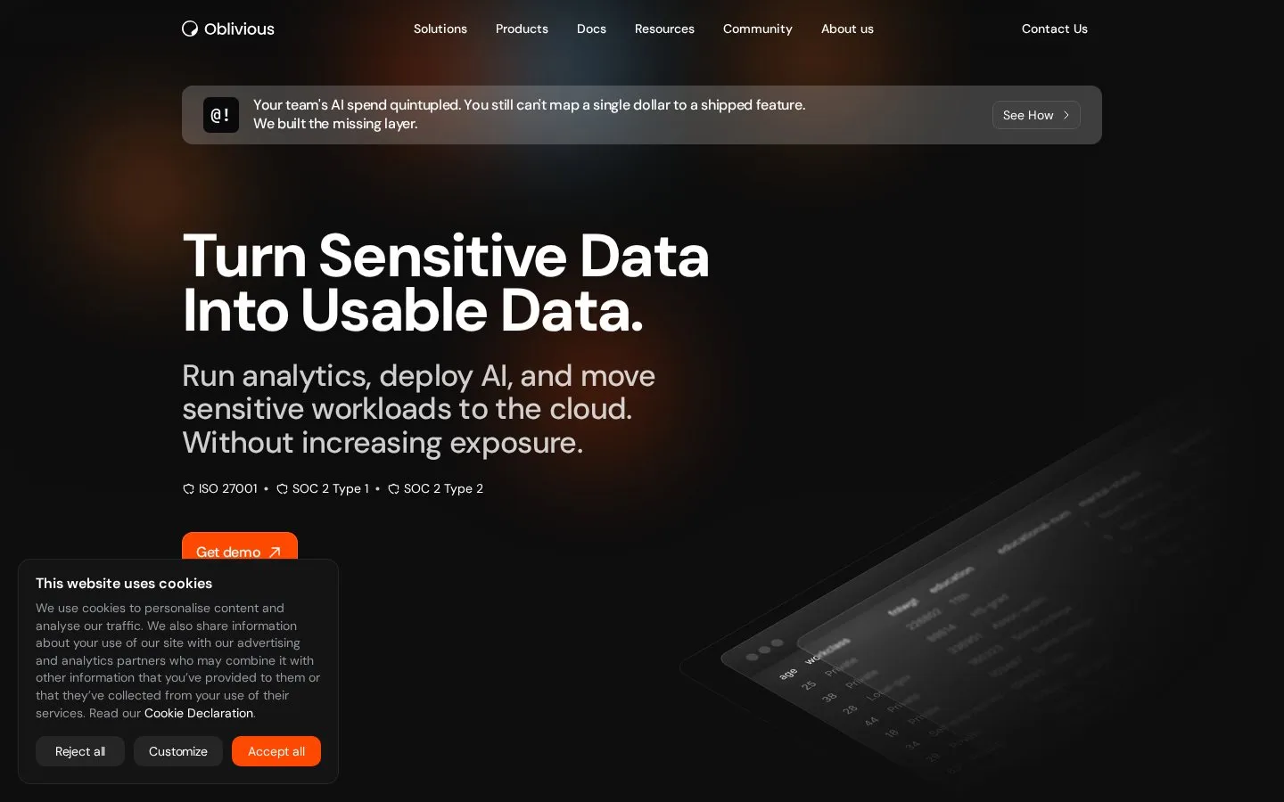 Oblivious homepage