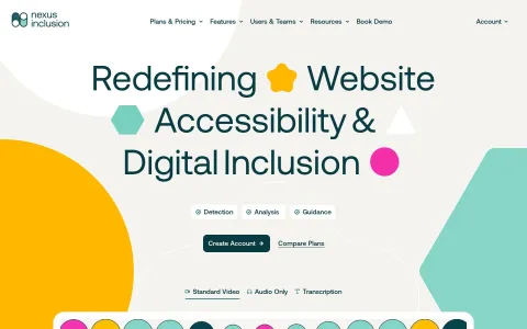 Nexus Inclusion homepage preview