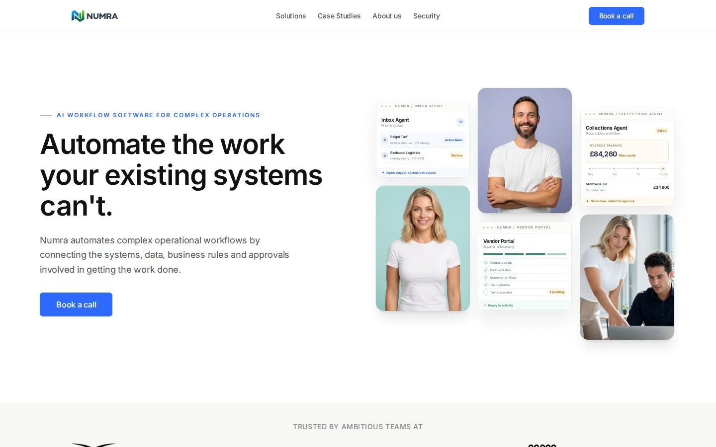 Numra homepage
